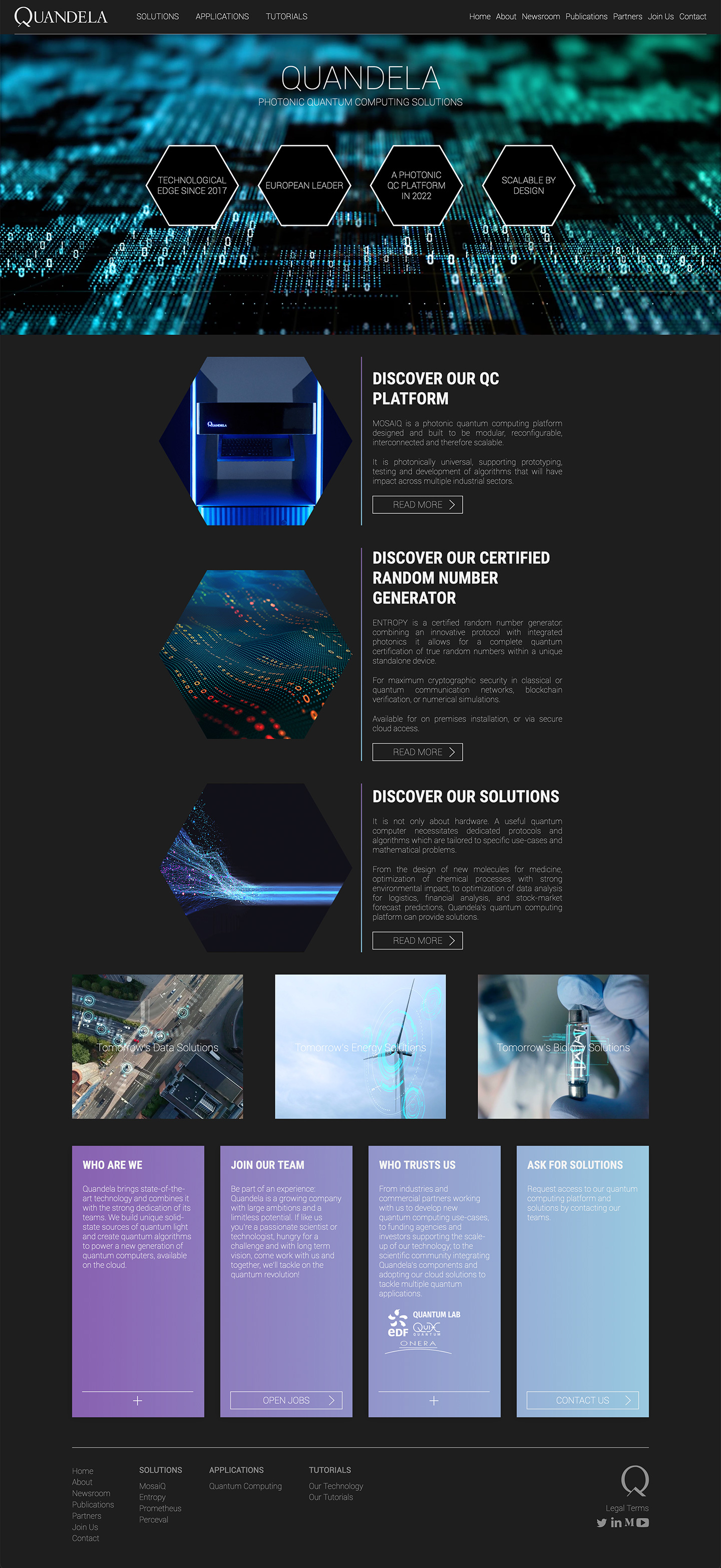 Web Design Quandela - Emmanuel Cloix