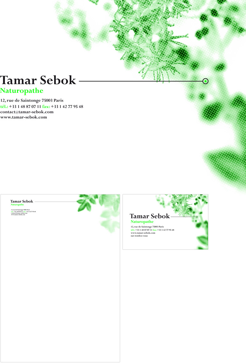 Tamar Sebok Naturopath Visual Identity - Emmanuel Cloix