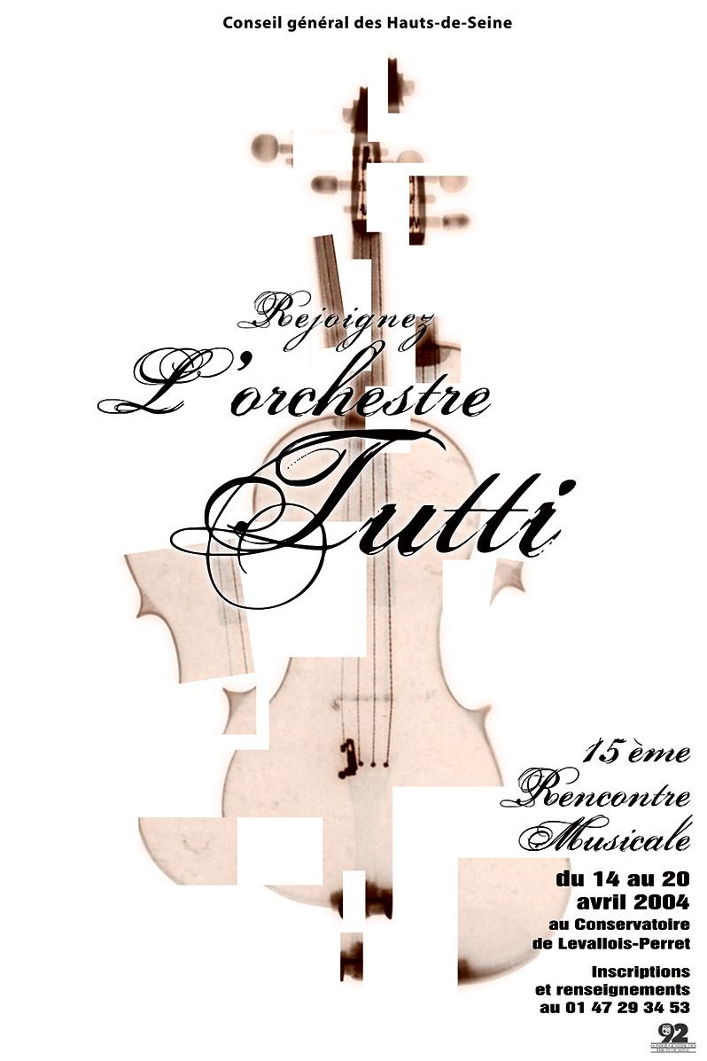 Affiche orchestre Tutti - Emmanuel Cloix